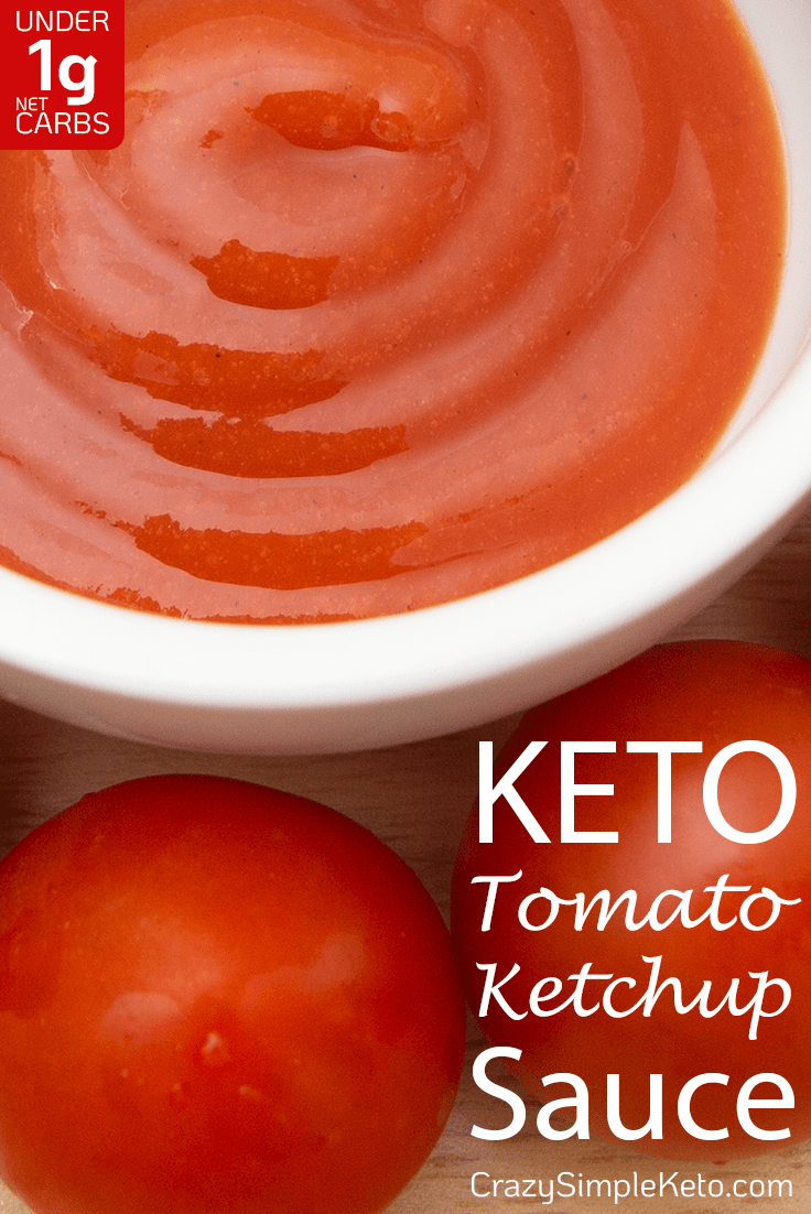 Keto Tomato Ketchup Sauce - CrazySimpleKeto.com