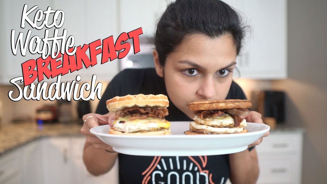 How to Make a Keto Waffle Breakfast Sandwich TWO WAYS