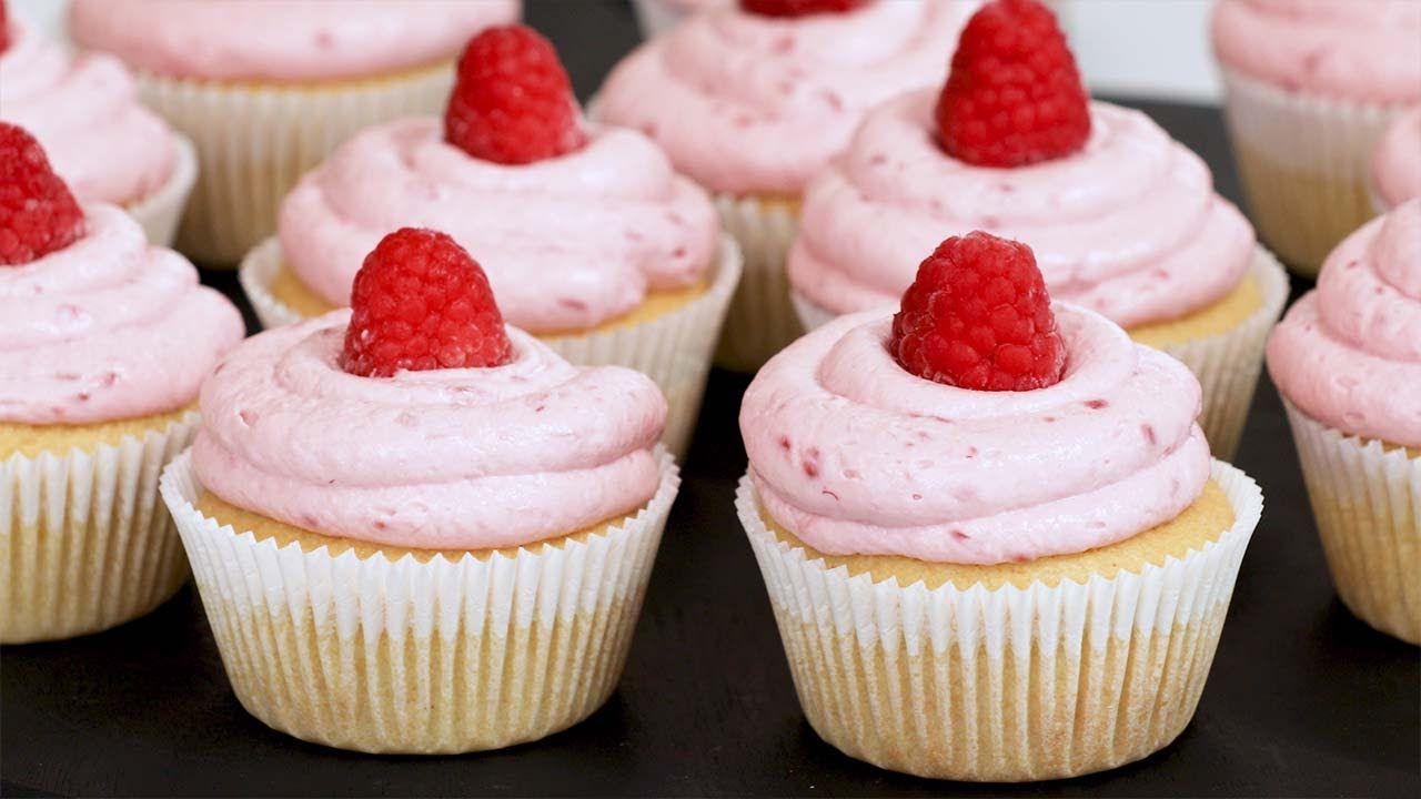 Keto Lemon Cupcakes with Raspberry Frosting Recipe