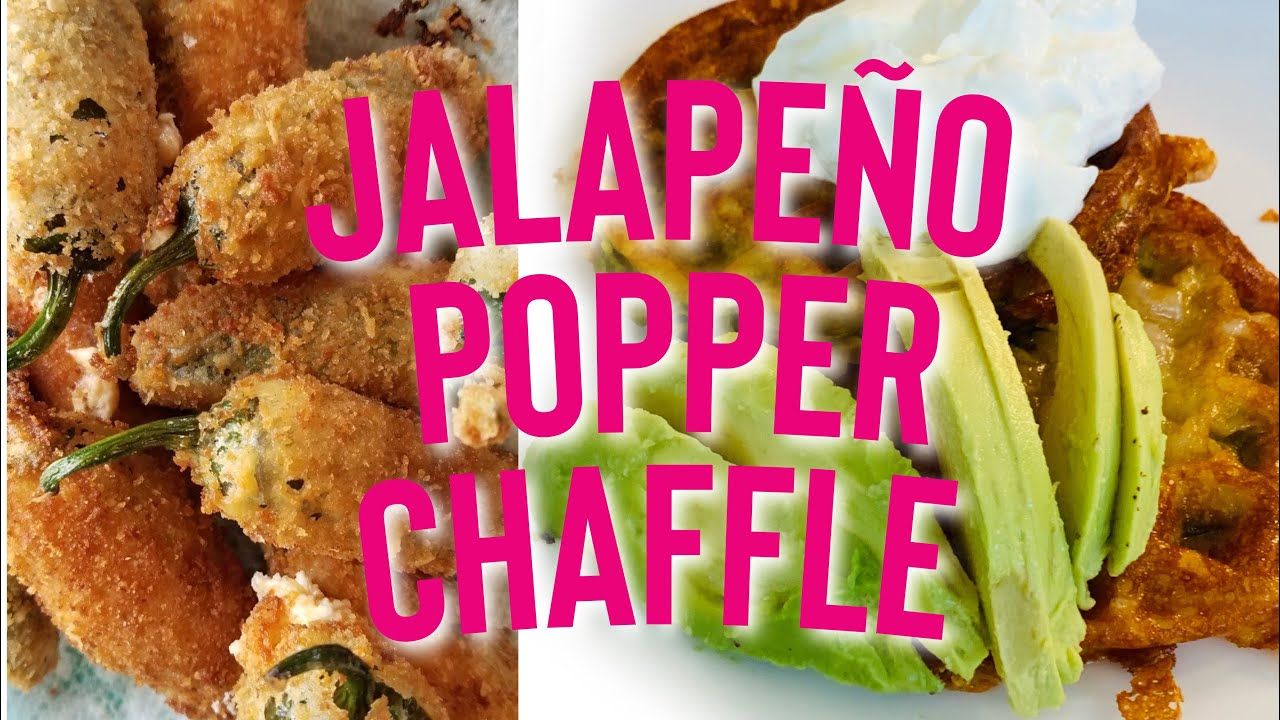 The BEST Jalapeño Popper CHAFFLE Recipe! Keto / Low Carb (In under 1 minute!)