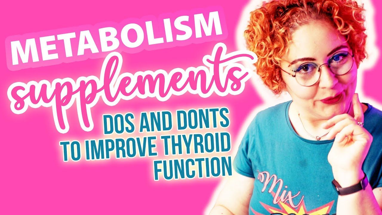 Metabolism BOOSTER Supplements for Healthy Thyroid Function (Hypothyroidism weight loss)