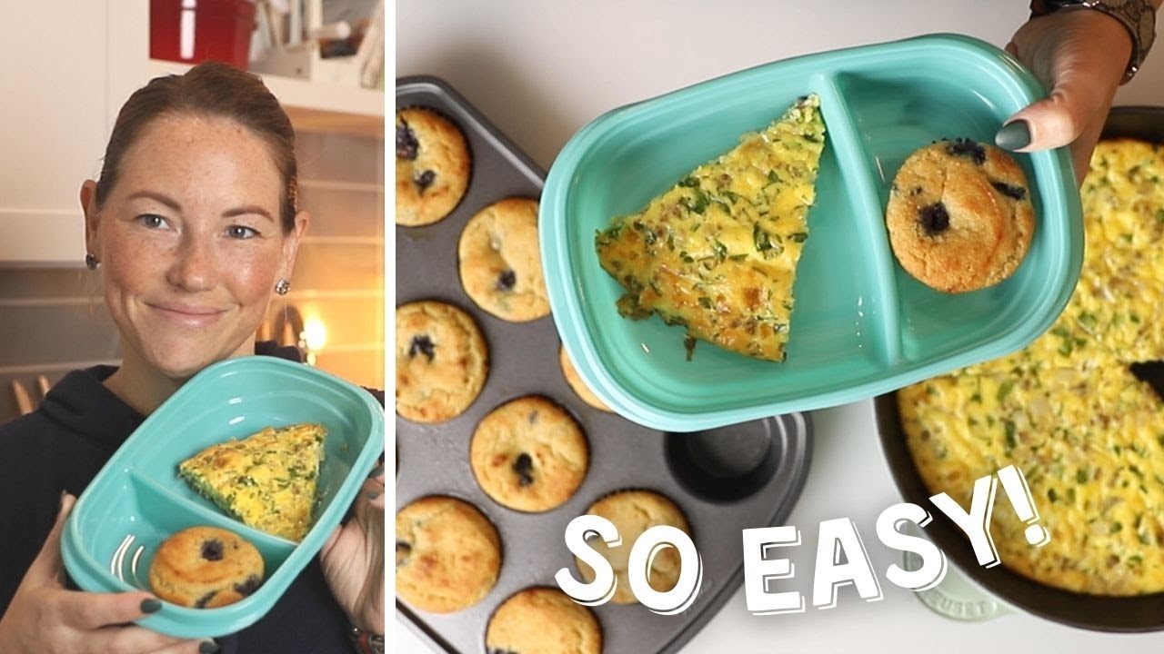 Keto Frittata and Blueberry Muffin Meal Prep