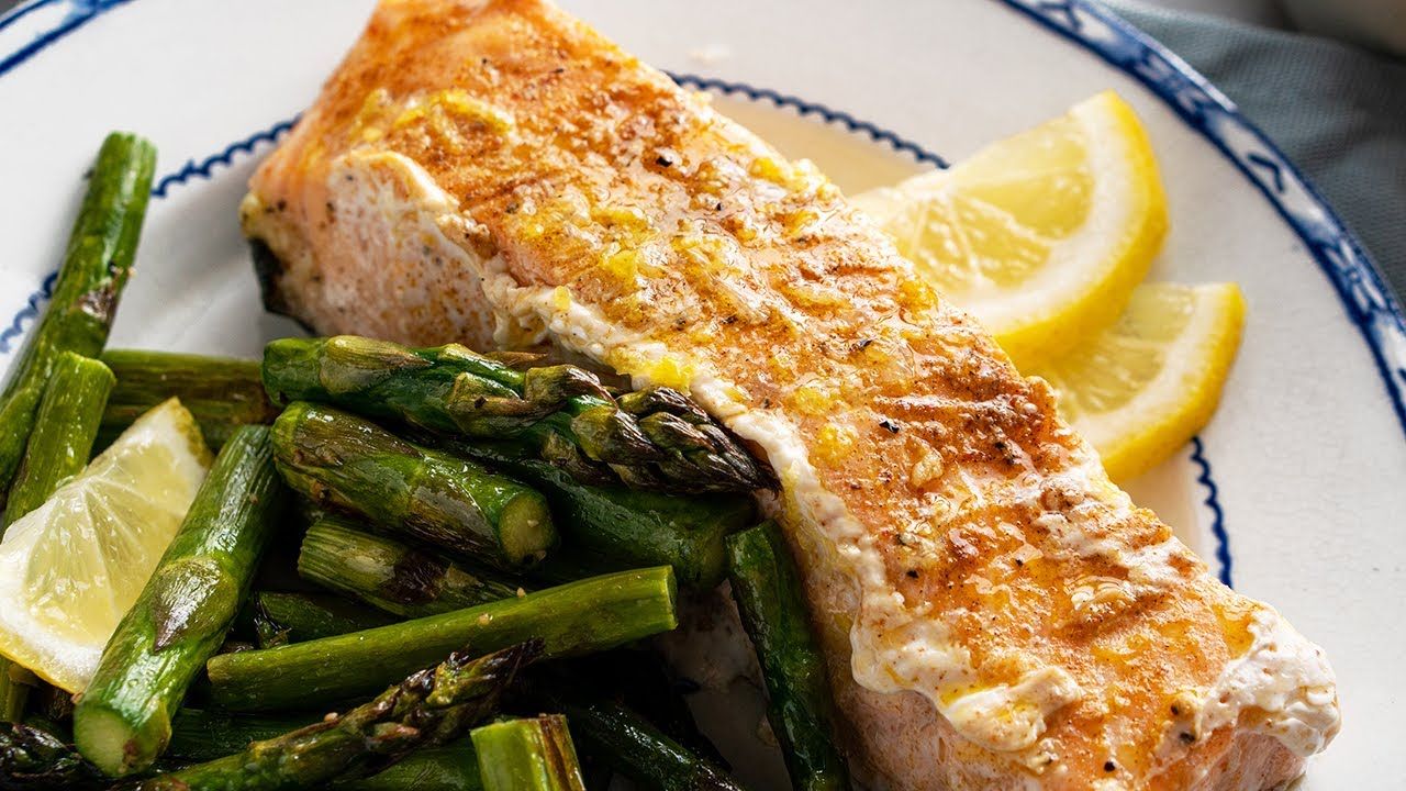 Keto Lemony Salmon & Asparagus [Low Carb Sheet Pan Meal]