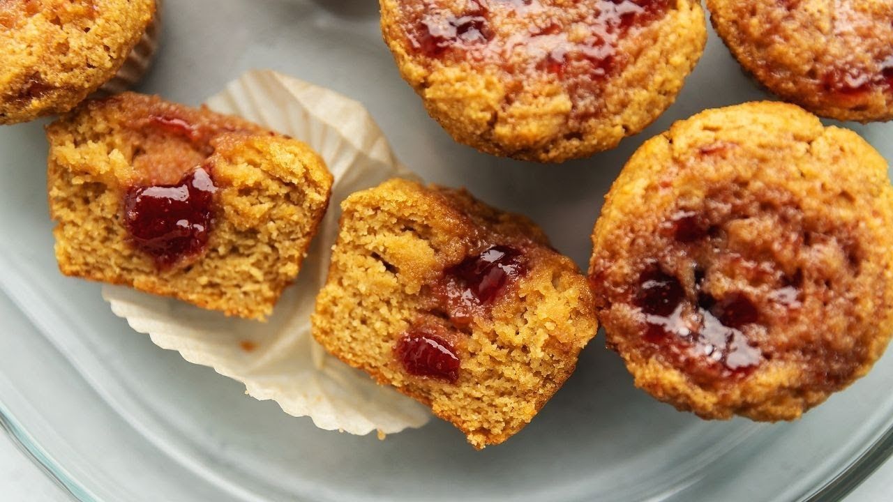 Keto Peanut Butter and Jelly Muffins