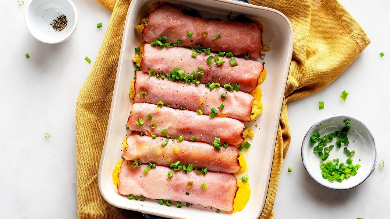 Keto Baked Ham and Cheese Rollups [Easy Low-Carb Lunch]