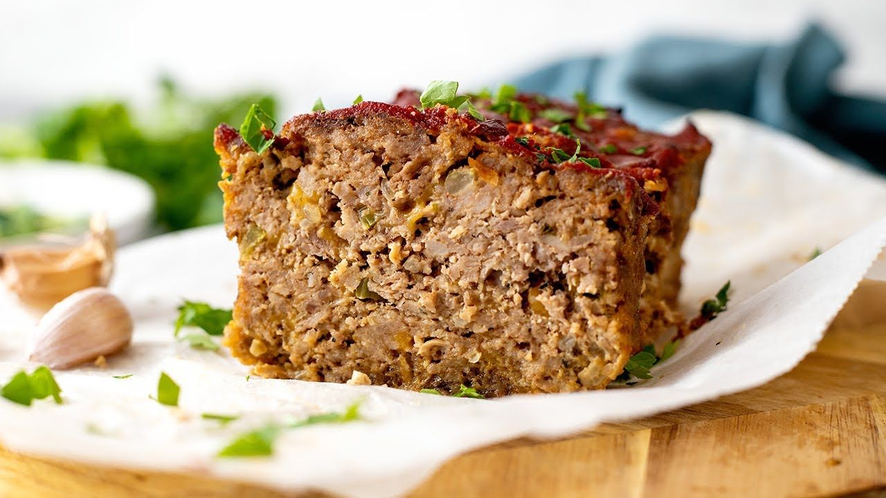 Easy Keto Meatloaf [Made with Beef & Pork]
