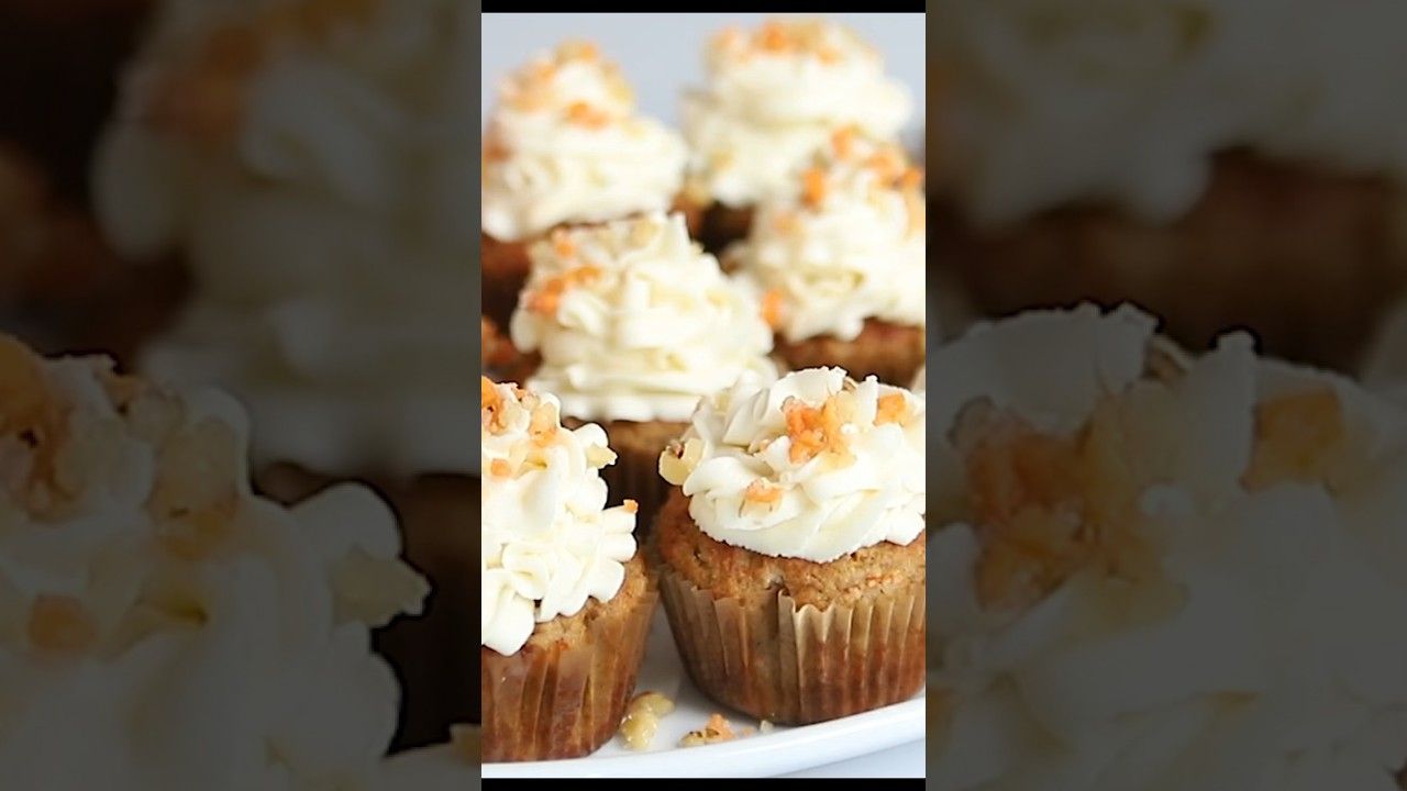 Keto And Sugar Free Carrot Cake Cupcakes – Recipe in the comments!