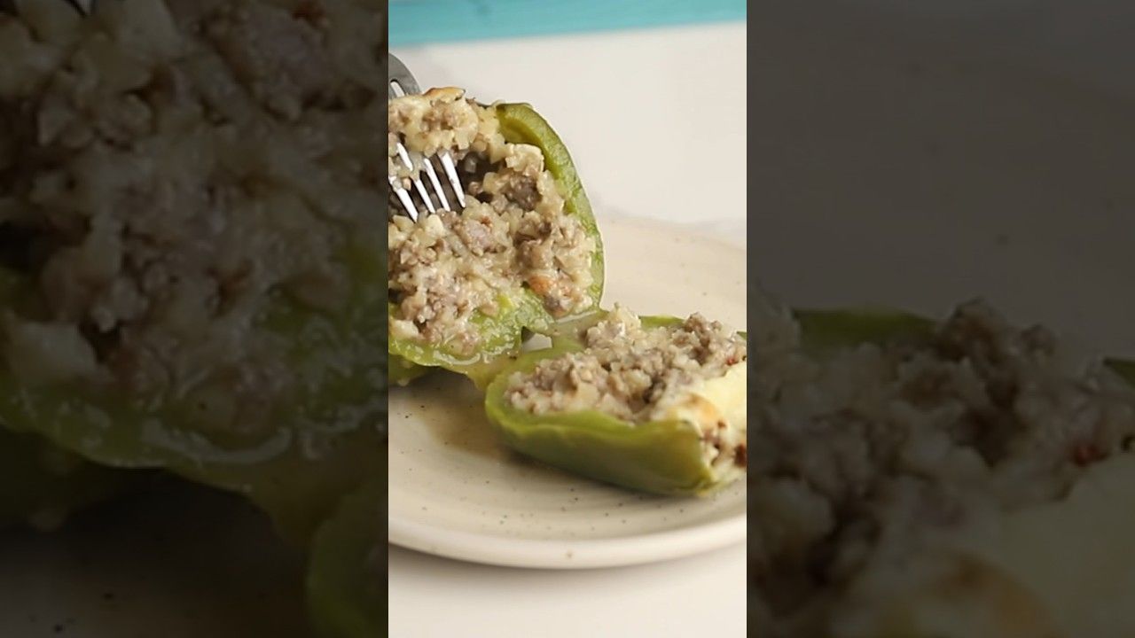 Keto Stuffed Peppers – recipe in the comments!