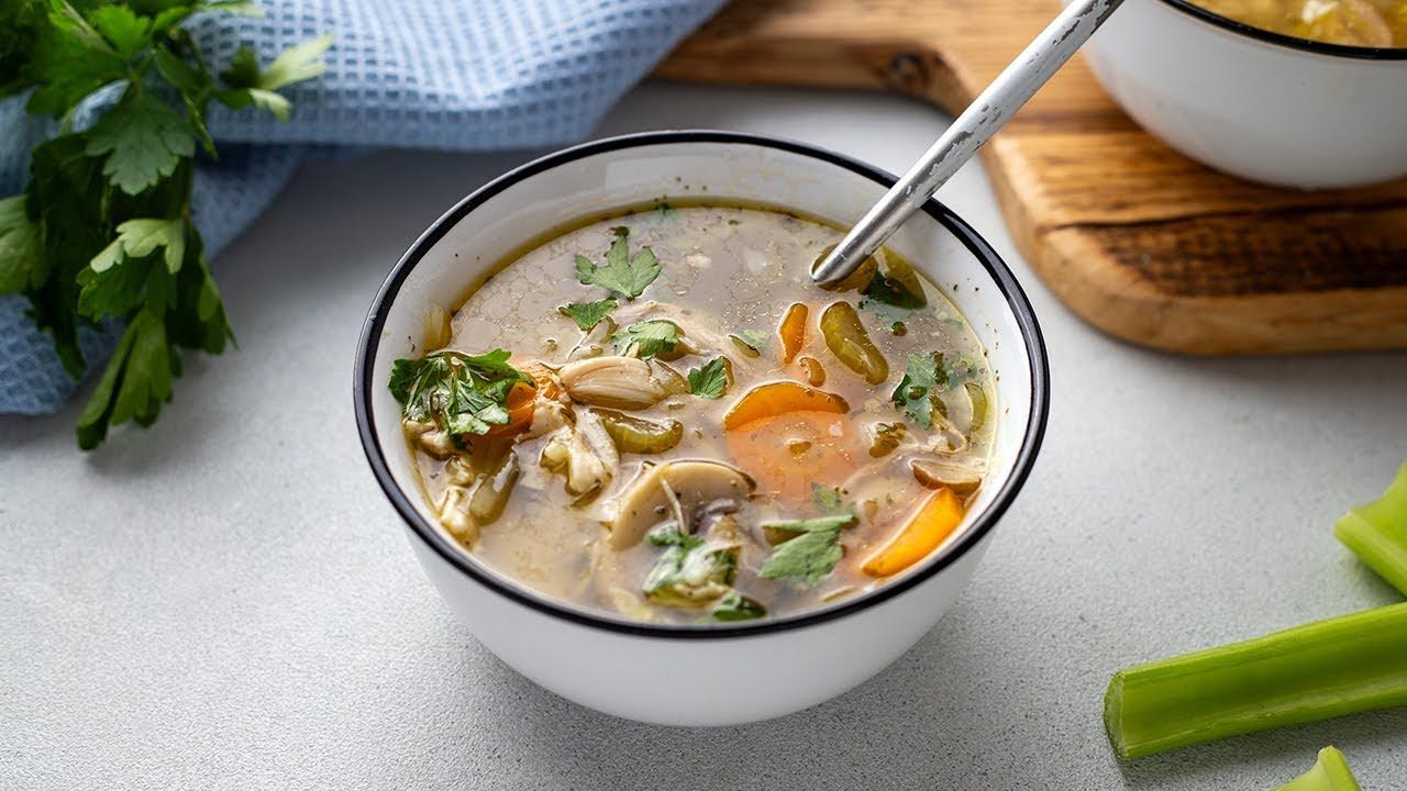 Easy Keto Chicken Soup [High Protein Recipe]