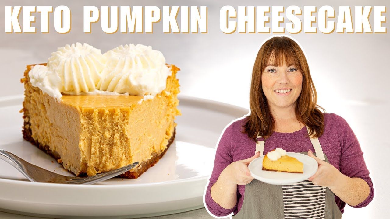 Keto Pumpkin Cheesecake Recipe | How to Make a Low Carb Pumpkin Cheesecake with Only 5 Net Carbs!