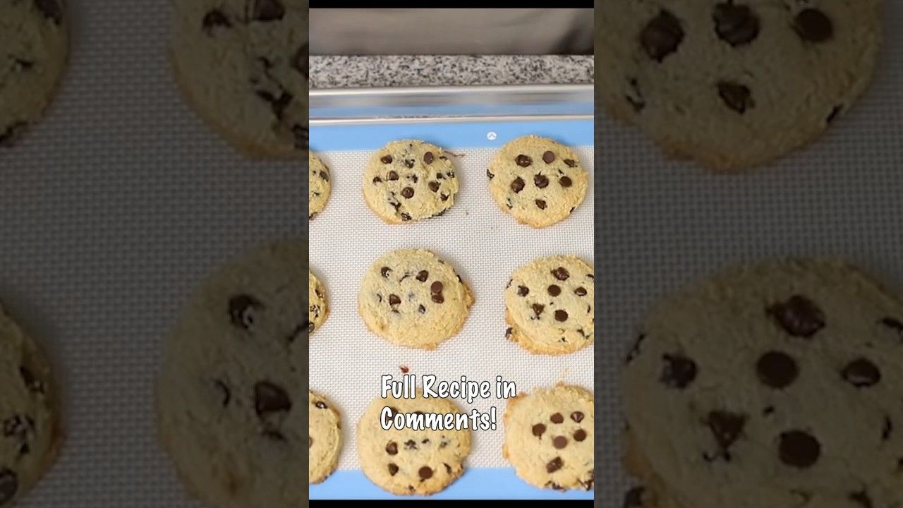 Keto Chocolate Chip Cookies – Recipe in the comments!