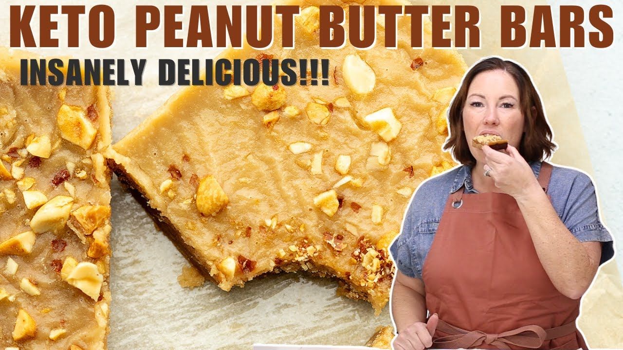 Keto Peanut Butter Bars | How to make the most insanely delicious Keto Peanut Butter Bars!
