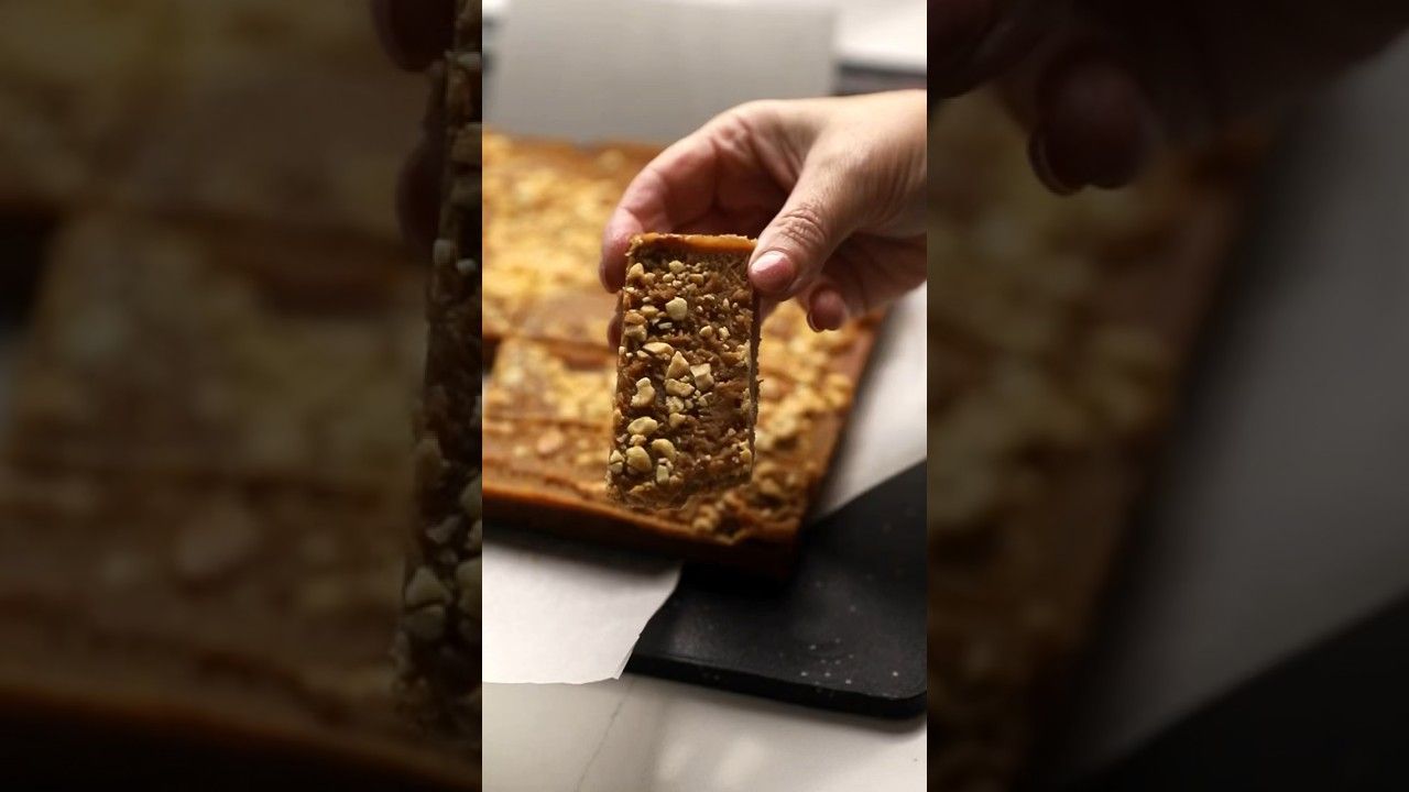 Keto Peanut Butter Bars – Recipe in the comments!