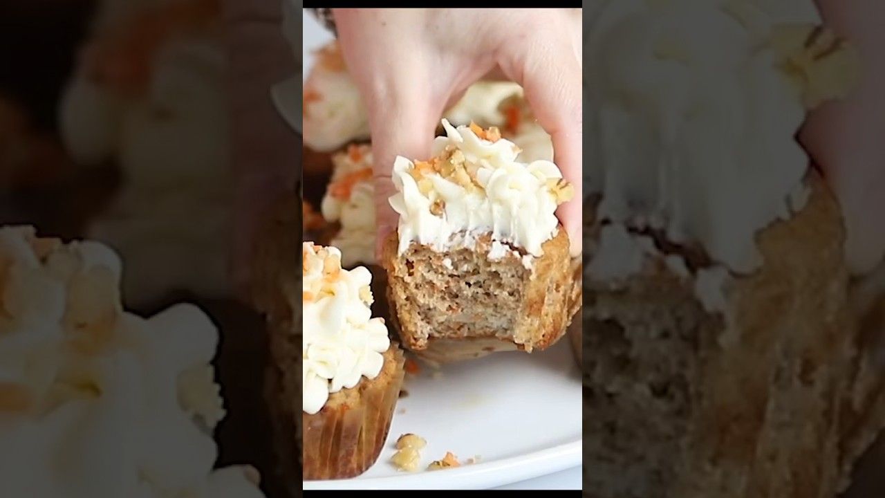 Keto and Sugar Free Carrot Cake Cupcakes with Cream Cheese Frosting – Recipe in the comments!