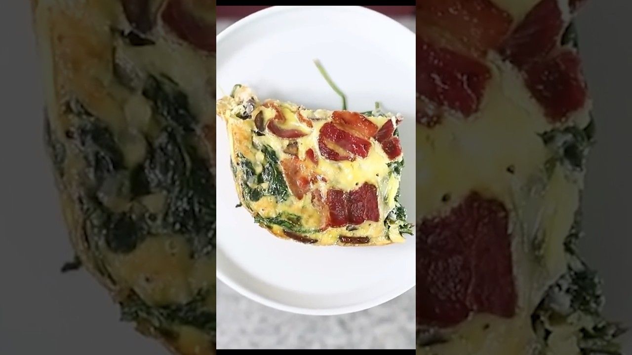 Keto Breakfast Casserole with Spinach and Bacon – Recipe in the comments!